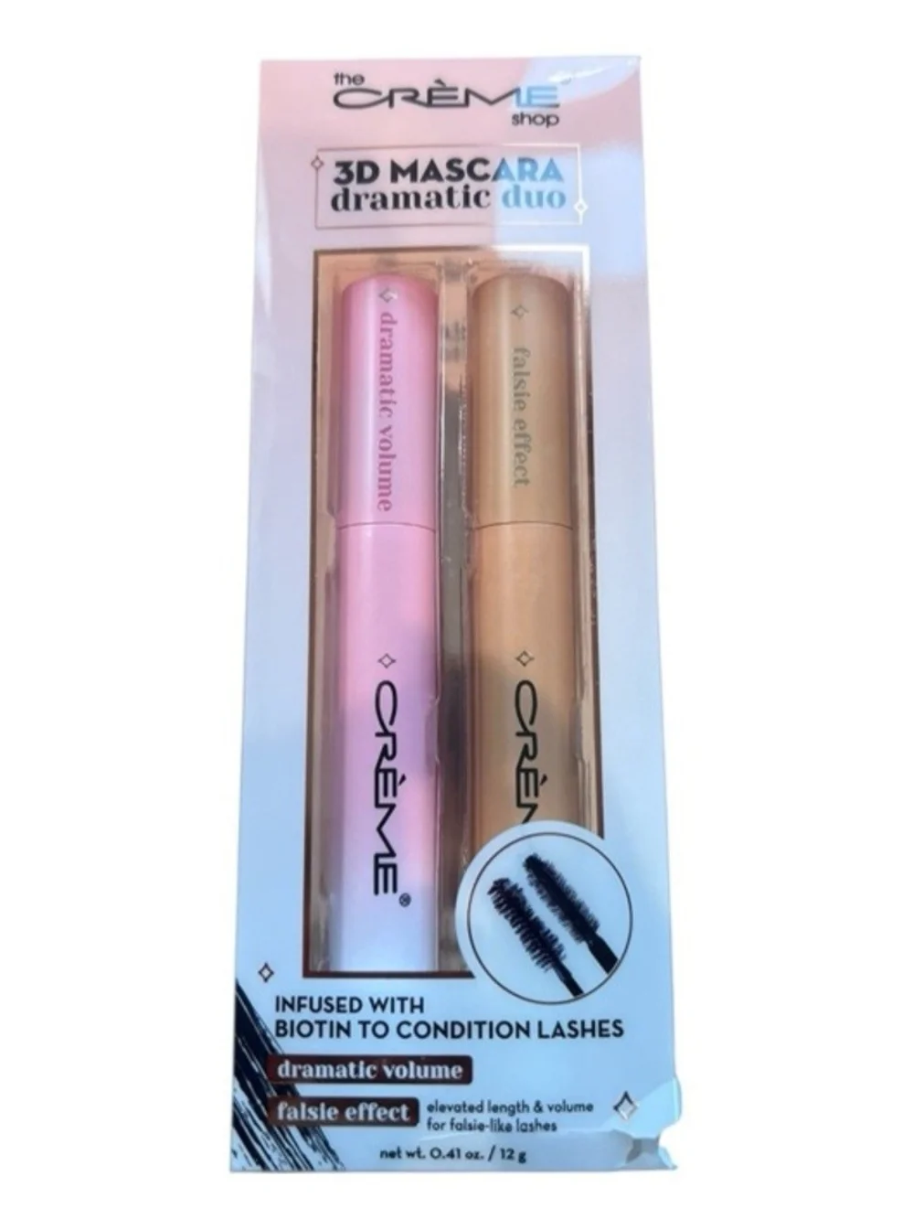The Crème Shop 3D Black Mascara Duo